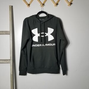NWT UNDER ARMOUR MEN'S GREEN AND WHITE HOODIE SIZE SMALL